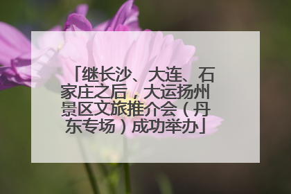 继长沙、大连、石家庄之后，大运扬州景区文旅推介会（丹东专场）成功举办